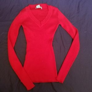 Skin tight red long sleeve